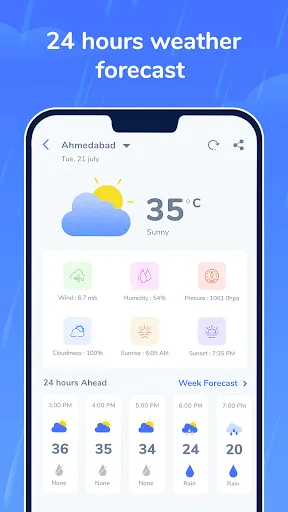 Скриншот 8 — Rain Alerts: Weather forecasts