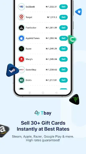 Скриншот 2 — Tbay: Sell Gift Cards