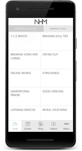 Скриншот 1 — Nothing Hidden Ministries App