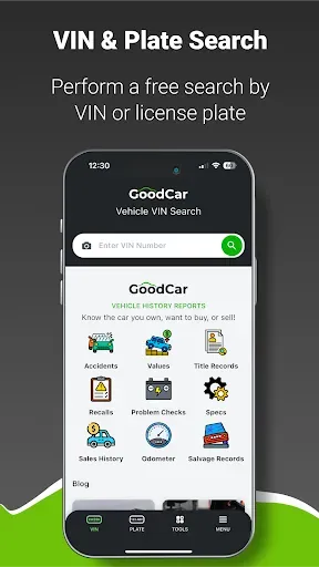 Скриншот 1 — GOODCAR - VIN & Plate Lookups