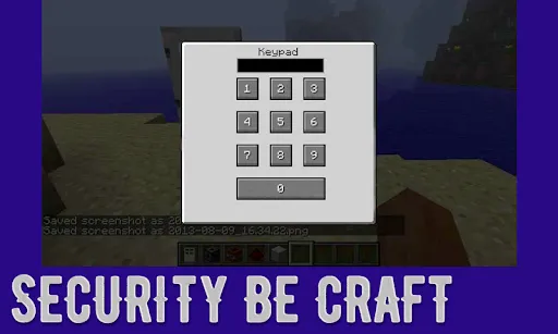 Скриншот 1 — Мод Security для Minecraft