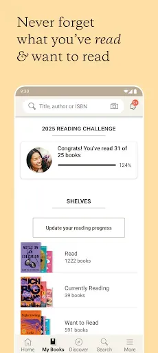 Скриншот 3 — Goodreads: Book Tracker & More