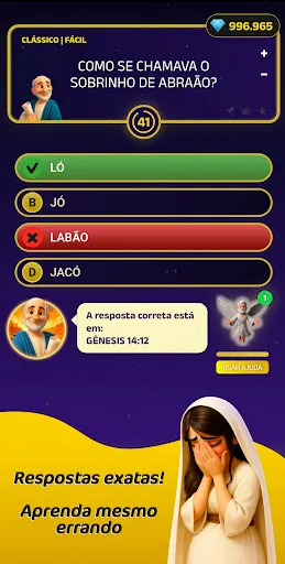 Скриншот 5 — Show do Biblião - Quiz Bíblico