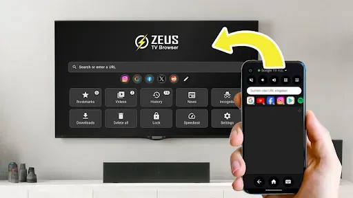 Скриншот 1 — Пульт для Android TV - ZEUS