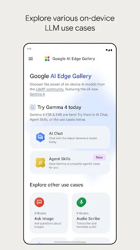 Скриншот 1 — Google AI Edge Gallery
