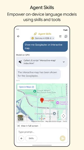Скриншот 2 — Google AI Edge Gallery