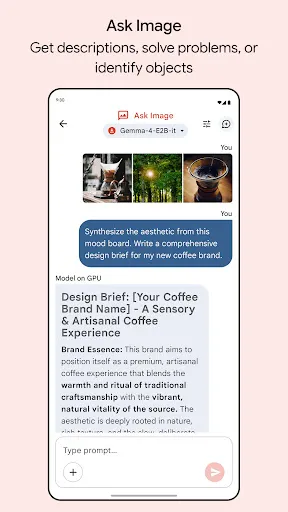 Скриншот 4 — Google AI Edge Gallery
