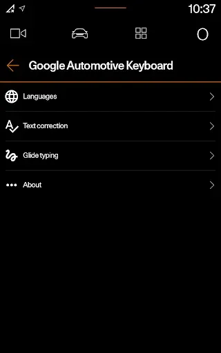 Скриншот 4 — Клавиатура Google Automotive
