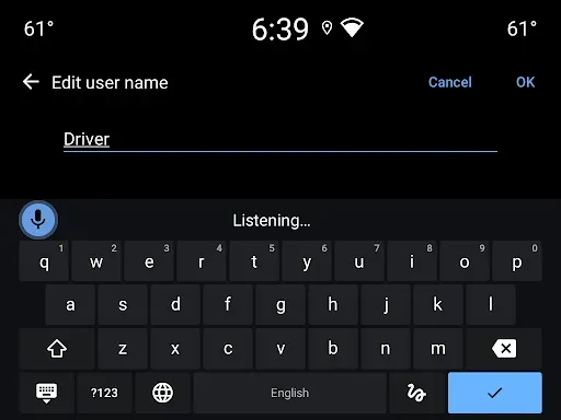 Скриншот 6 — Клавиатура Google Automotive