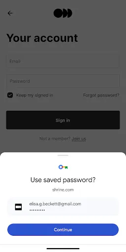 Скриншот 2 — Google Менеджер паролей