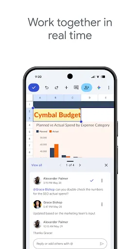 Скриншот 1 — Google Таблицы