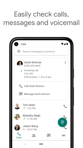 Скриншот 1 — Google Voice