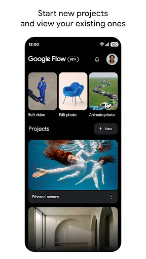 Скриншот 1 — Google Flow Beta