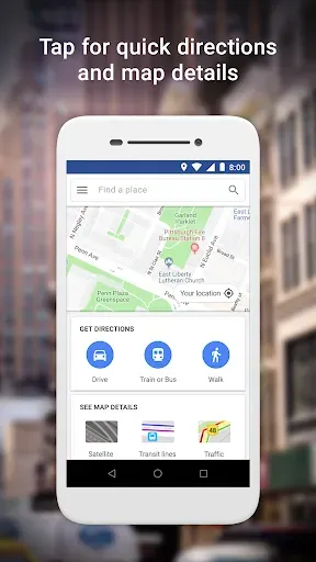 Скриншот 1 — Google Maps Go