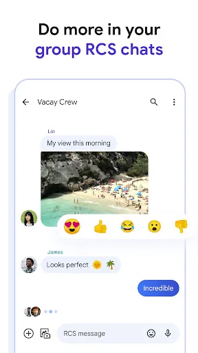 Скриншот 1 — Google Сообщения