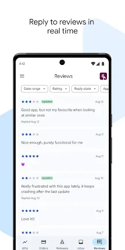 Скриншот 4 — Google Play Console