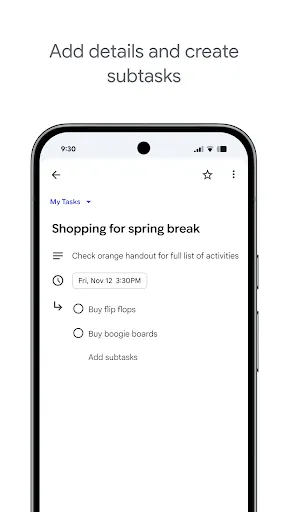 Скриншот 2 — Google Задачи