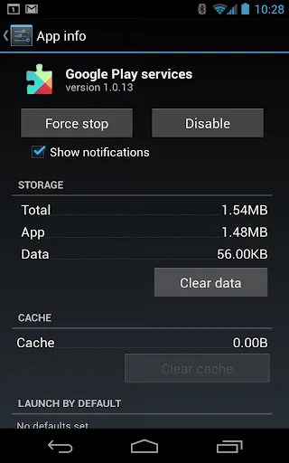 Скриншот 2 — Сервисы Google Play