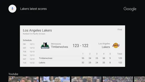 Скриншот 5 — Google app for Android TV