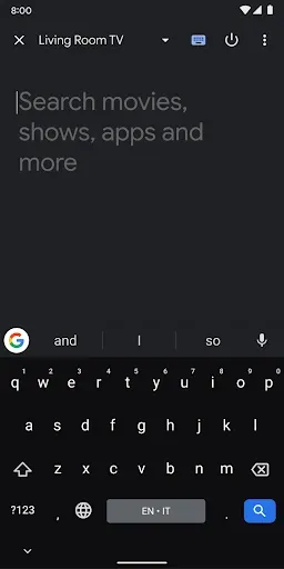Скриншот 3 — Пульт управления Android TV