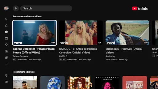 Скриншот 2 — YouTube for Android TV