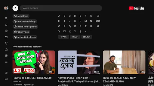 Скриншот 3 — YouTube for Android TV