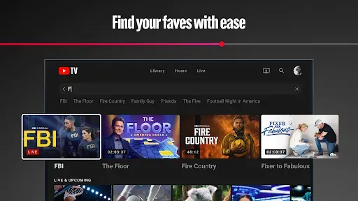 Скриншот 4 — YouTube TV: Live TV & more