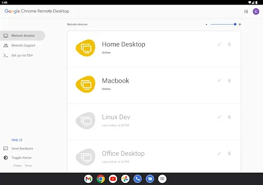 Скриншот 7 — Удаленный рабочий стол Chrome