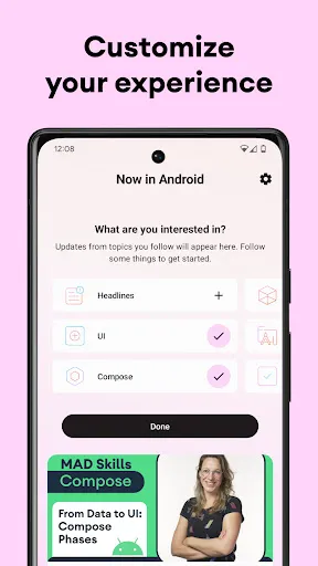 Скриншот 1 — Now in Android