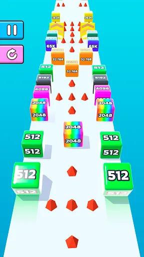 Скриншот 1 — Jelly Run 2048: Игра Кубики