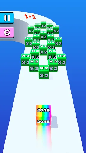 Скриншот 3 — Jelly Run 2048: Игра Кубики