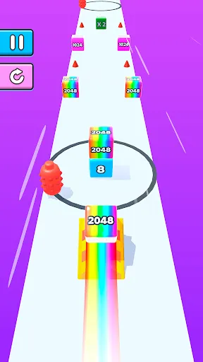 Скриншот 4 — Jelly Run 2048: Игра Кубики
