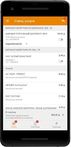Скриншот 2 — Система Город - Алтайский край
