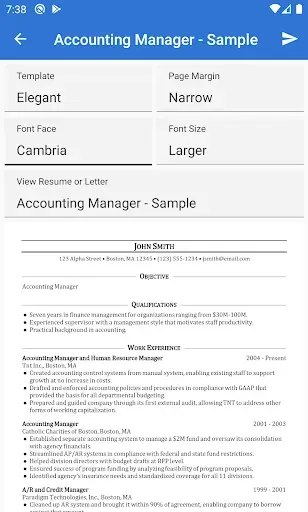 Скриншот 2 — Got Resume Builder