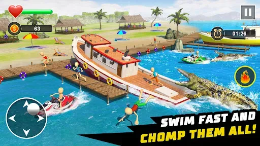 Скриншот 1 — Crocodile Games - Animal Games