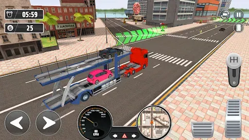 Скриншот 4 — Car Transport - Truck Games 3D