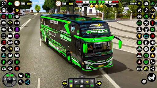 Скриншот 1 — Public Coach Bus Driving Game