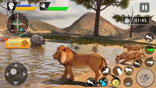 Скриншот 4 — Lion Games Animal Simulator 3D