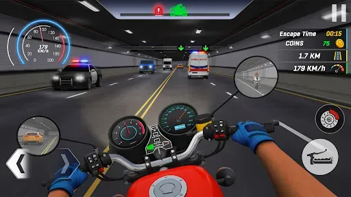 Скриншот 3 — мото Traffic Bike Rider: гонки