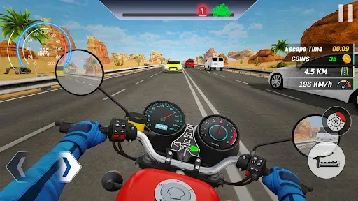 Скриншот 4 — мото Traffic Bike Rider: гонки