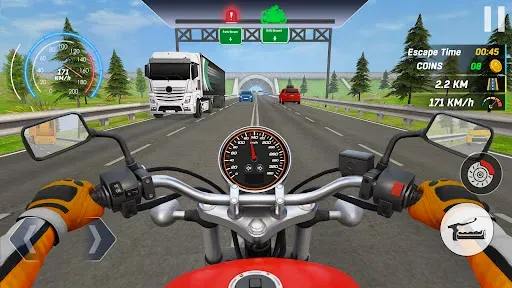 Скриншот 6 — мото Traffic Bike Rider: гонки