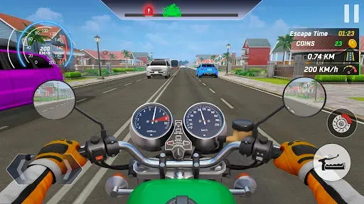Скриншот 7 — мото Traffic Bike Rider: гонки