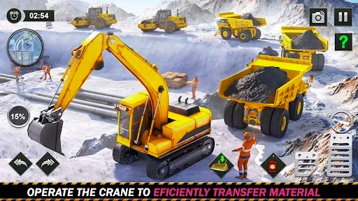 Скриншот 1 — Snow Offroad Construction Game