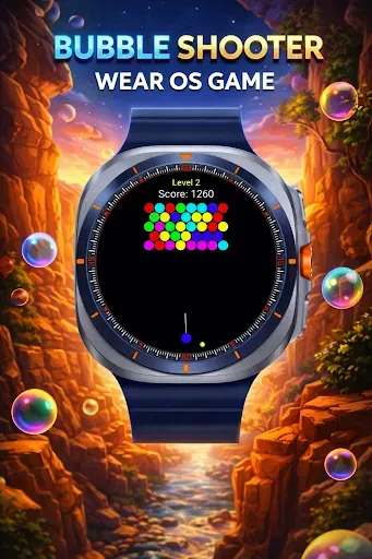 Скриншот 2 — Bubble Shooter Wear OS