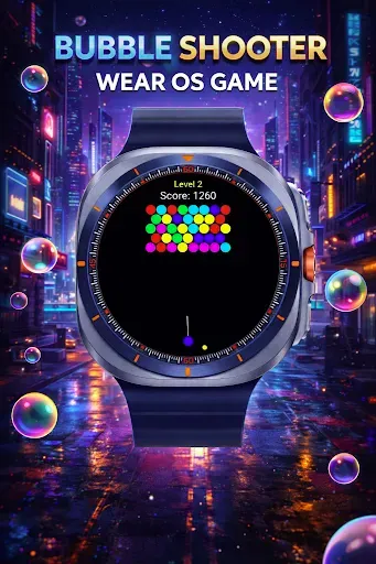 Скриншот 3 — Bubble Shooter Wear OS