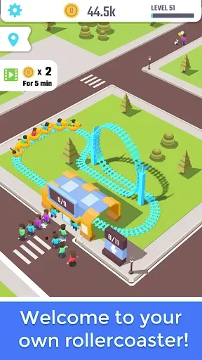 Скриншот 1 — Idle Roller Coaster