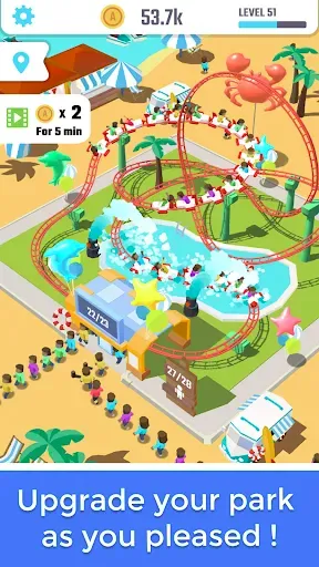 Скриншот 2 — Idle Roller Coaster