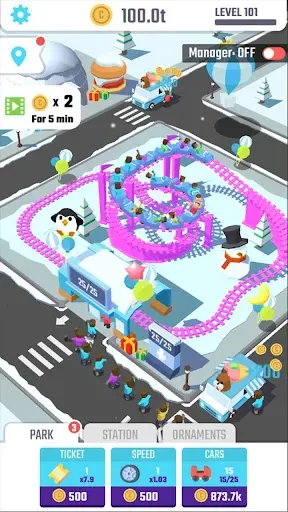 Скриншот 5 — Idle Roller Coaster
