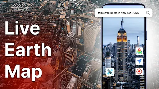 Скриншот 1 — Live Earth Map: Satellite View