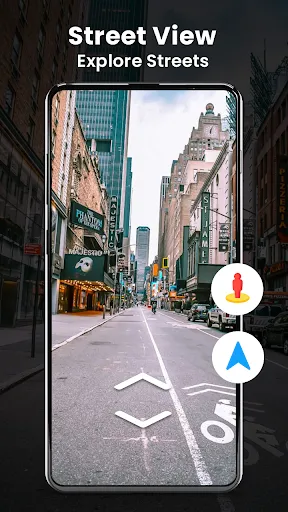 Скриншот 1 — Street View Map & Navigation.